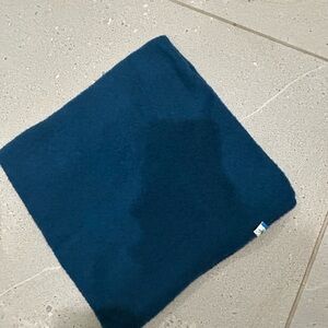 Elegant Navy Wool Scarf